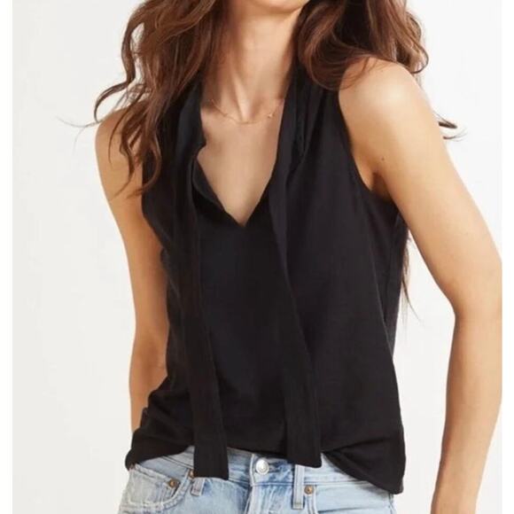 Nation LTD Tops - Nation LTD. NWT Lana Tie Tank Size: Medium Color: Jet Black